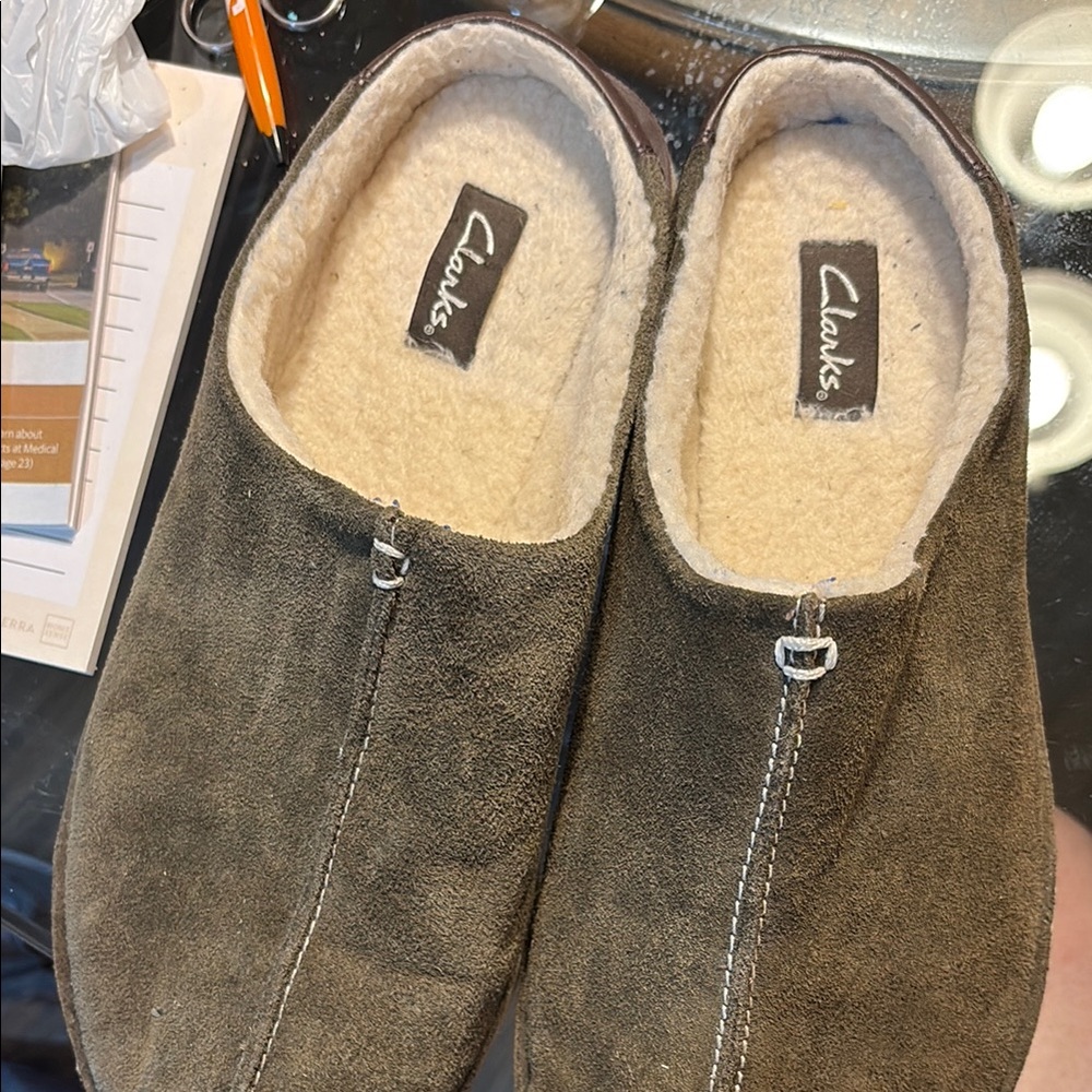 Clarks Men's Suede Loafers - Dark Brown